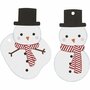Cadeaulabels - Luxe Geschenklinten - Wit & Zwart - Dubbelzijdig Ontwerp - Blanco Achterkant voor Personalisatie - Afmeting: 11,8x6 cm - 350 gr - 10 Stuks