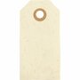 Cadeaulabels - Crème Kartonnen Geschenklabels - DIY Decoratieve Labels Voor Cadeauverpakkingen - Creatieve Hobbylabels - 4x8 cm - 250 g - Set van 20