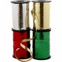 Cadeaulint - Goud, Zilver, Rood, Groen Lint - Glimmend - Geschenkverpakkingslint - Striklint - Krullint - Sierlint - Inpaklint - Cadeaudecoratie - Breedte: 10 mm - 4 x 250 mtr