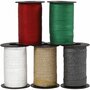 Cadeaulint – Cadeaulinten Voor Inpakken – Geschenk Linten Met Glitter – Gekleurde Linten Voor Cadeauverpakking – Cadeaulint Set – 10 mm - 5x100 m - Kleuren Assorti