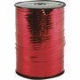 Cadeaulint - Rood Lint - Glimmend Metallic - Geschenkverpakkingslint - Striklint - Krullint - Sierlint - Inpaklint - Cadeaudecoratie - Breedte: 10 mm - Lengte: 250 mtr