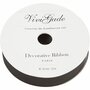 Cadeaulint Zwart - Mat Zwart Lint - Inpaklint - DIY Geschenkverpakking - Decoratief Lint - Cadeaulint Voor Bruiloft - Luxe Geschenk Lint - B 18 mm - 25 m - 1 Rol