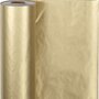 Cadeaupapier - Inpakpapier - Goud - Geschenkpapier - Verpakkingspapier - Cadeau Verpakking - Papier Voor Cadeaus Inpakken - Breedte 50 cm - Lengte: 100 mtr