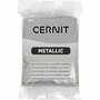 Cernit - Boetseerklei - Afbak Klei - Porseleinlook - Zilver Metallic (080) - 56 gram - 1 stuk