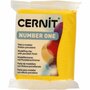 Cernit Boetseerklei - Modellering Klei - Kneedbare Klei - Ovenhardende Klei - Zelfhardende Klei - Porseleinlook - Luchtdrogende Klei - Gele Klei - Sun Yellow (710) - 56 Gram