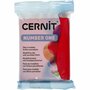 Cernit Boetseerklei - Modellering Klei - Kneedbare Klei - Ovenhardende Klei - Zelfhardende Klei - Porseleinlook - Luchtdrogende Klei - Rode Klei - Christmas Red (463) - 56 Gram