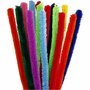 Chenille Draad - Pluche Draad - Pijpenragers - Metaal Draad - Fleecedraad - DIY Draad - Flexibel Decoratief Knutsel Draad - Buigzaam Draad - 10 Kleuren - Lengte: 30cm - Dikte: 15mm - 15 Stuks