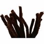 Chenille Draad - Pluche Draad - Pijpenragers - Metaal Draad - Fleecedraad - DIY Draad - Flexibel Decoratief Knutsel Draad - Buigzaam Draad - Bruin - Lengte: 30cm - Dikte: 15mm - 15 Stuks