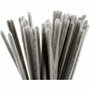 Chenille Draad - Pluche Draad - Pijpenragers - Metaal Draad - Fleecedraad - DIY Draad - Flexibel Decoratief Knutsel Draad - Buigzaam Draad - Grijs - Lengte: 30cm - Dikte: 6mm - 50 Stuks