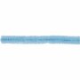 Chenilledraad - Pijpenragers - Lichtblauw - Nylon, Metaal - Lengte: 30 cm - Dikte: 6mm - Creotime - 50 stuks