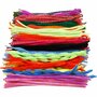 Chenille Draad - Pluche Draad - Pijpenragers - Metaal Draad - Fleecedraad - DIY Draad - Flexibel Decoratief Knutsel Draad - Buigzaam Draad - Mix - Lengte: 30cm - Dikte: 6-15mm - 500 Stuks