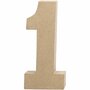 Cijfer 2 Papier-mâché  Hoogte 20,5 cm  DIY Decoratie Voor Kinderkamers  Makkelijk te Personaliseren Met Verf