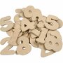 Cijfer 4cm - Kleine Houten Cijfers - Decoratief Cijfer - Cijfer Voor DIY - Mini Cijfers Voor Hobby - Decoratie Houten Cijfers - Houten Knutselcijfers - 4cm Hoog - 2,5mm Dikte - 30 Stuks