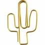 Clips, goud, cactus, afm 40x30 mm, 6 stuk/ 1 doos