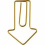 Gouden Clips in Pijlvorm - Decoratieve Paperclips - Bladwijzer Clips - Gouden Kantoorbenodigdheden - 40 x 25 mm - 6 Stuks