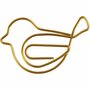 Clips - Gouden Vogelvormige Clips - Decoratieve Papierklemmen - Kantoor Accessoires - Creatieve Knijpers - Metaalclips - Stijlvolle Bureau Decoratie - Klemmetjes Voor Papier - 32x40 mm - Set van 6 Stu