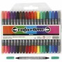 Dubbelstiften - Kleurrijke Hobby Markers - Teken- en Kleurstiften - Dikke en Dunne Punt - Waterbasis - Professionele Stiften Set - Voor DIY Tekenen en Schrijven - 20 stuks
