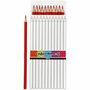 Kleurpotloden - Rood - Tekenpotloden - Rood Kleurpotlood - Hobby Tekenmaterialen - DIY Kleurset - L 17 cm - Vulling 3 mm - 12 Stuk