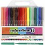 Colortime stift, diverse kleuren, lijndikte 2 mm, 18 stuk/ 1 doos