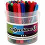 Stiften Diverse Kleuren - Viltstiften - Kleurstiften - Tekenstiften - Extra Kleuren Stiften Met Dikke Punt - Waterbasis - Lijndikte 5mm - 42 stuks