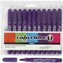 Colortime stift, donkerpaars, lijndikte 5 mm, 12 stuk/ 1 doos