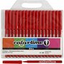 Colortime stift, rood, lijndikte 2 mm, 18 stuk/ 1 doos