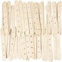 Constructiestokjes - Multifunctionele Houten Stokjes - Houtbewerking - Creatieve DIY Projecten - Hobby Handwerken - Afmetingen L 15 cm - B 1,8 cm - Gatgrootte 4 mm - Set van 500 Stuks