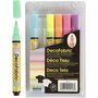 Deco textielstift, neon kleuren, lijndikte 3 mm, 6 stuk/ 1 doos