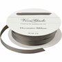 Decoratie lint, grijs, B: 6 mm, 15 m/ 1 rol