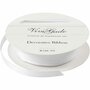 Decoratielint - Lint Wit - Knutsel Lint - Feestelijke Linten - Grosgrain Stijl - Cadeau Linten - DIY & Creatief - 1 Rol
