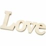 Decoratie Woord Hout - Houten Decoratieve Tekst - DIY Houten Woord - Creatieve Hout Versiering - Houten Letters Decoratie - 23x10 cm - 1 Stuk