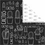 Design Papier - Cactus Thema - Creatief Papier - Knutselpapier - DIY Design - Hoogwaardige Print - 5 Vellen
