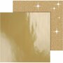 Design Papier - Goud - 30,5x30,5 cm - 120+128 grams - Vivi Gade - 2 vellen