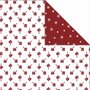 Scrapbook Papier - Design Papier - Creatief  Knutselpapier - Harten en IJskristallen - 30,5x30,5 cm - 180 grams - Vivi Gade - 3 vellen