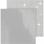 Vivi Gade Designpapier - Glitter en Lak - Grijs - 30,5 cm - 2 Stuks - Voor Kaarten en Creatieve Projecten
