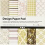 Design Papierblok - Groen & Roze - 15,2x15,2 cm - 120 grams - 50 Vellen - Kunst, DIY Projecten, Scrapbooking & School