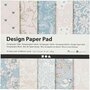 Design Papierblok - Rood - Wit - 21x30 cm - 120+128 gr am - 24 vellen