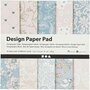 Design Papierblok - Rood Papier - Wit Papier - 21x30cm - Hobby Papier - Knutselblok - Creatief Papier - DIY Papierblok - Decoratief Papier - Kleurblokken Voor Hobby - 24 Vellen
