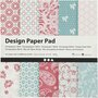 Design Papierblok - Roze - 15,2x15,2 cm - 120 grams - Creotime - 50 vellen