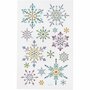 Diamond Stickers - IJskristallen - Winter Thema Stickers - Zelfklevende Strass Stickers - Luxe Glitter Knutselstickers - Creatieve Versiering - 1 Vel