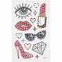 Diamond Stickers - Strass Stickers - Glitter Feest Stickers - Zelfklevende Luxe Knutselstickers - Creatieve DIY Plakdiamant Stickers - 10x16 cm - 1 Vel