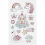 Diamond Stickers - Unicorn Motief - Magische Stickers - Zelfklevende Strass Glitter Stickers - Feestelijke Luxe Versiering - Creatieve Plakdiamant Stickers - 1 Vel