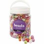 Dobbelsteen Kralen - Gekleurde Kralen - Knutselkralen - Plastic Kralen - DIY Sieraden - Hobby & Creatief - 400 gr