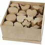 Handgemaakte Dozen Papier-maché - DIY Papier-maché Dozen Set - Creatieve Dozen voor Knutselen - Decoratieve Dozen Set - Papier-maché Dozen Assortiment - 6-11 cm - 63 Stuks
