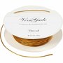 Gevlochten Koord - Goudkleurig Koord - DIY Decoratiedraad - Hobby Koord - Decoratief Gevlochten Koord - Fijn Gouden Koord - Handwerk Koord Voor Decoratie - Breedte 0,5mm - 10m / 1 Rol