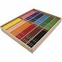 Edu Jumbo Kleurpotloden - Dikke, Zeshoekige Potloden met Hoge Pigmentatie, 12x12 Stuks
