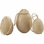 Eieren Voor Decoratie - Witte Knutseleieren - DIY Creatieve Set Voor Schilderen, Versieren & Feestdecoratie - Geschikt Voor Diverse Hoogtes - Formaat 3+4+5 cm - Set van 6 Stuks