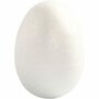 Eieren, wit, H: 4,8 cm, 10 stuk/ 1 doos