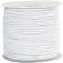 Elastiek - Witte Elastische Koord - DIY Stretch Draad - Knutsel Elastiek - Hobby Elastisch Touw - Creatieve Elastische Koorden - Elastische Koord Hobby - Ronde Stretch Draad - 1 mm - 250 m