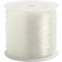 Elastisch Koord - Transparant Nylon Draad - Rekbaar Koord - DIY Koord - Elastisch Draad - Rekbaar Hobbydraad - Handwerk & Sieraden Maken - Rond Elastiek - 0,5mm Dikte - 100m - 1 Rol